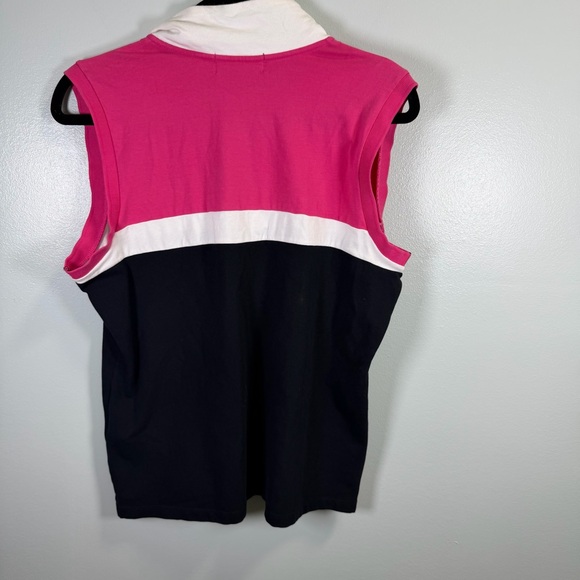 Ralph Lauren Active Colorblock Sleeveless Top Pink, White, and Black Sz XL - Picture 6 of 7